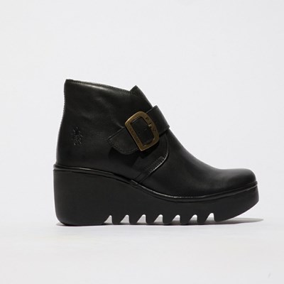 Black Women's Fly London Birt397fly Ankle Boots | GJCB-34025
