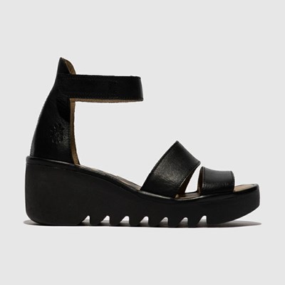 Black Women's Fly London Bono290Fly Wedge | ESPB-29841