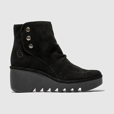 Black Women's Fly London Brom344fly Ankle Boots | TOUB-17596