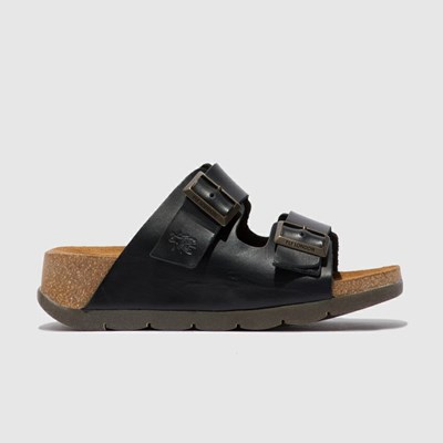 Black Women's Fly London Caja721fly Wedge | DFJC-12987