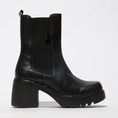 Black Women's Fly London Moya25fly Ankle Boots | UYLF-91830