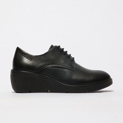 Black Women's Fly London Nepe548fly Wedge | EIPZ-27059