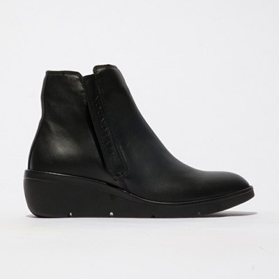 Black Women's Fly London Nula550fly Ankle Boots | MWRK-81904