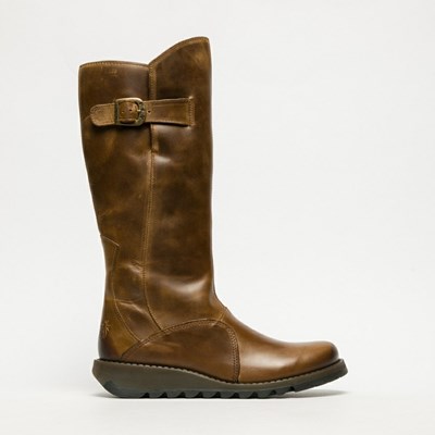 Brown Women's Fly London Mol 2 Knee High Boots | URMB-50298
