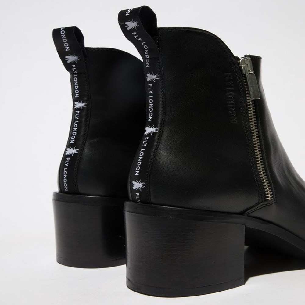 Black Women's Fly London Ader912fly Ankle Boots | AWQR-07496
