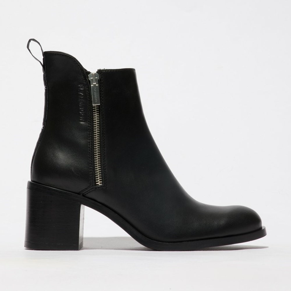 Black Women\'s Fly London Ader912fly Ankle Boots | AWQR-07496