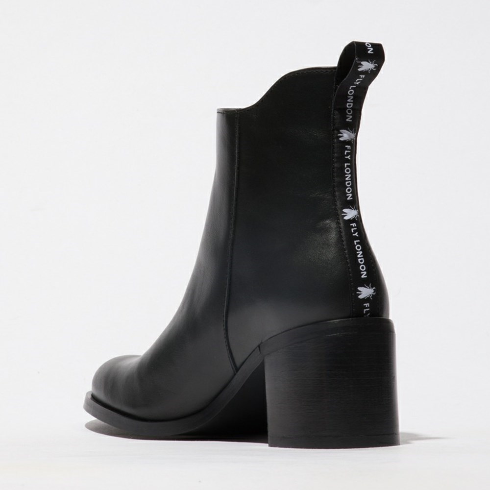 Black Women's Fly London Ader912fly Ankle Boots | IOWT-78495