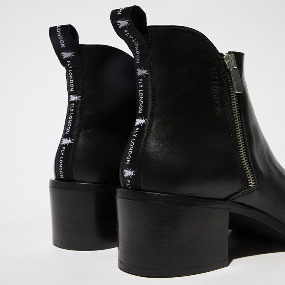 Black Women's Fly London Ader912fly Ankle Boots | IOWT-78495