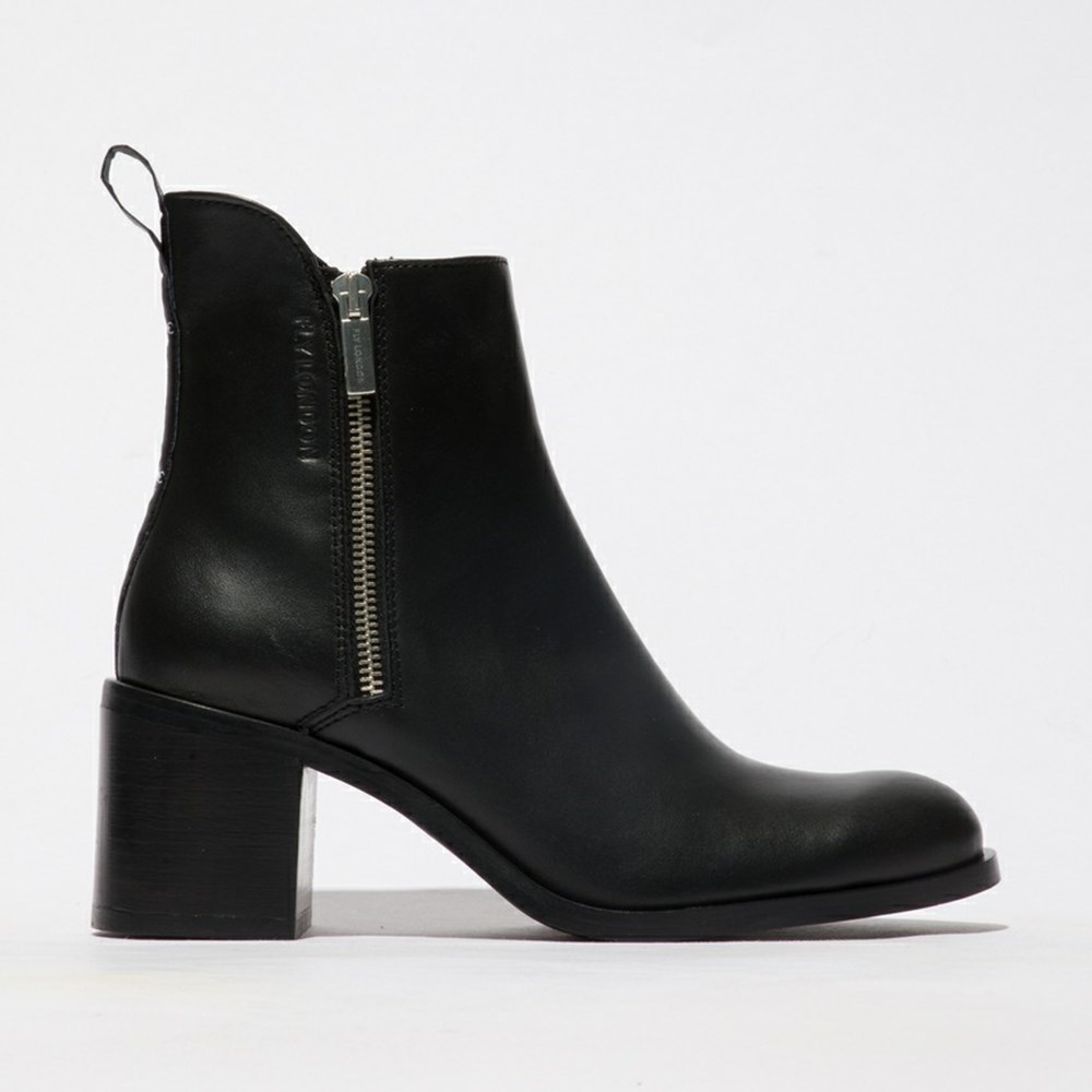 Black Women\'s Fly London Ader912fly Ankle Boots | IOWT-78495