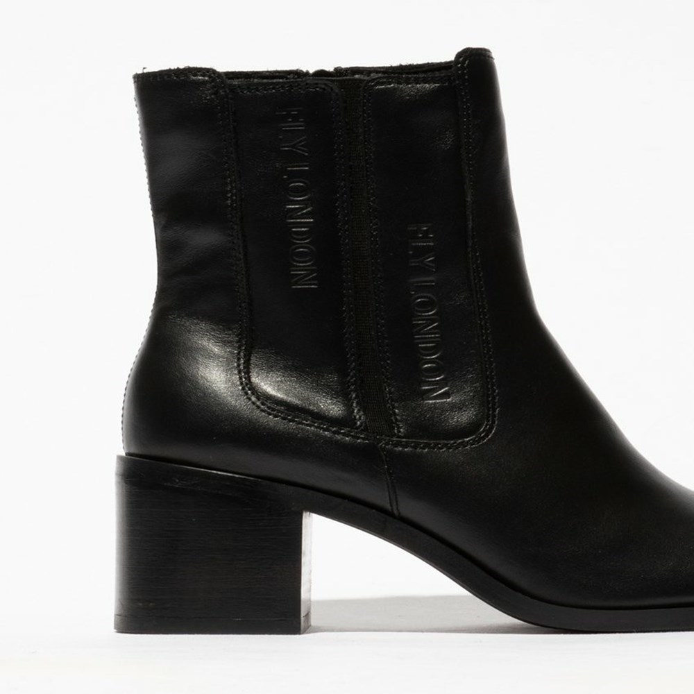 Black Women's Fly London Amel913fly Ankle Boots | NJWR-36942