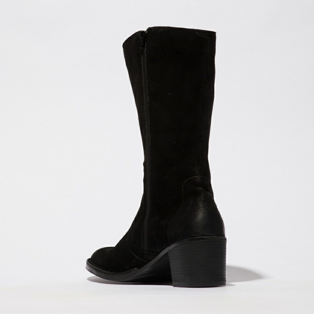 Black Women's Fly London Balo096fly Ankle Boots | UKDE-07238