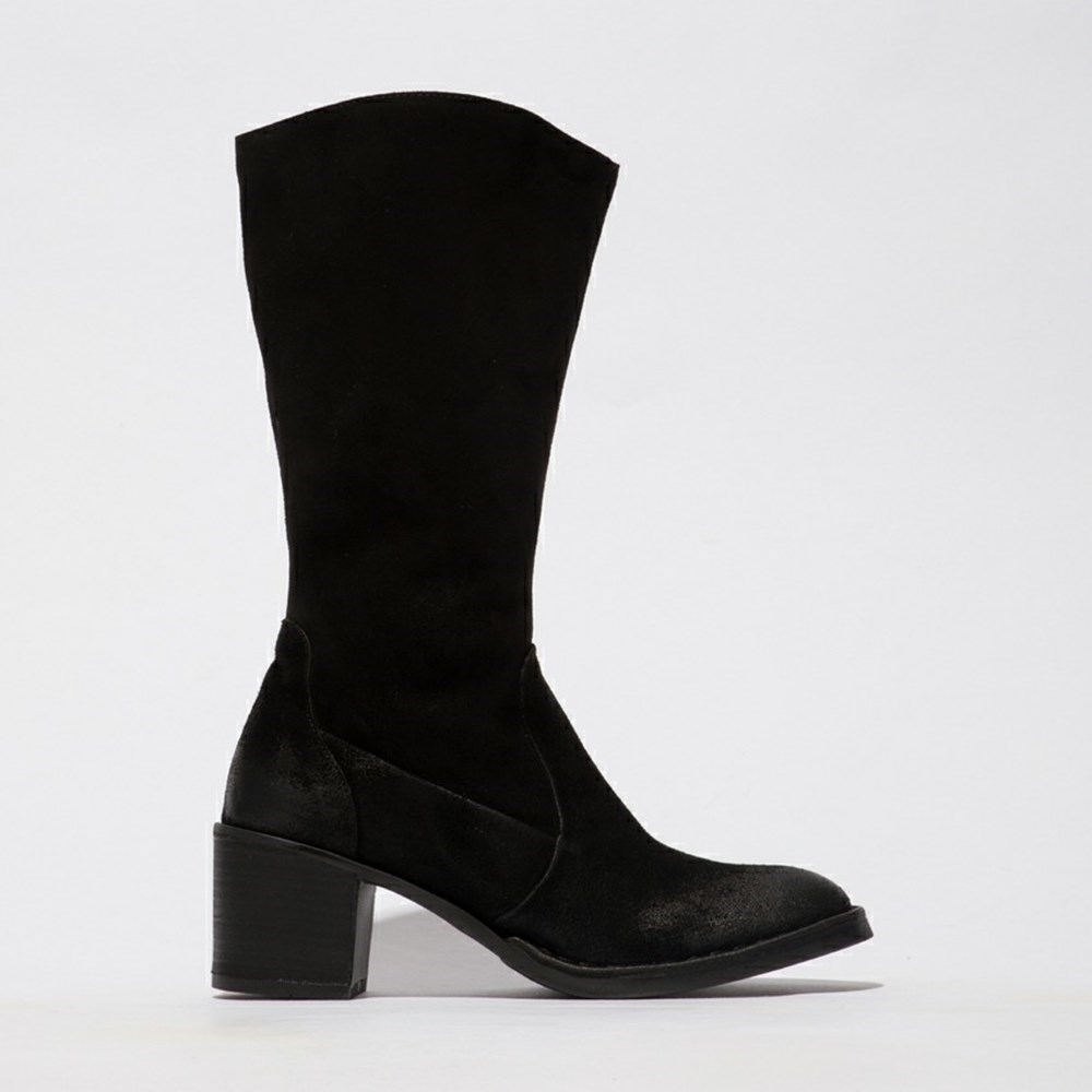 Black Women\'s Fly London Balo096fly Ankle Boots | UKDE-07238