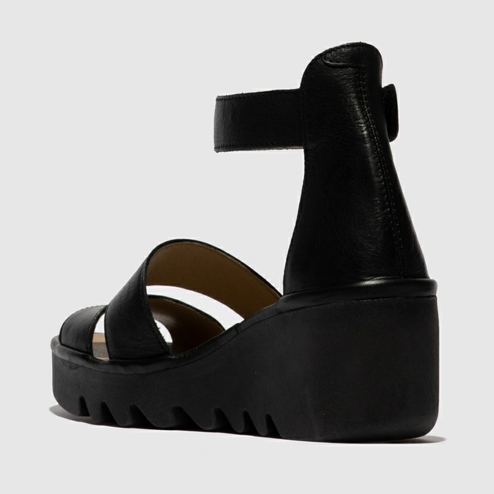 Black Women's Fly London Bono290Fly Wedge | ESPB-29841