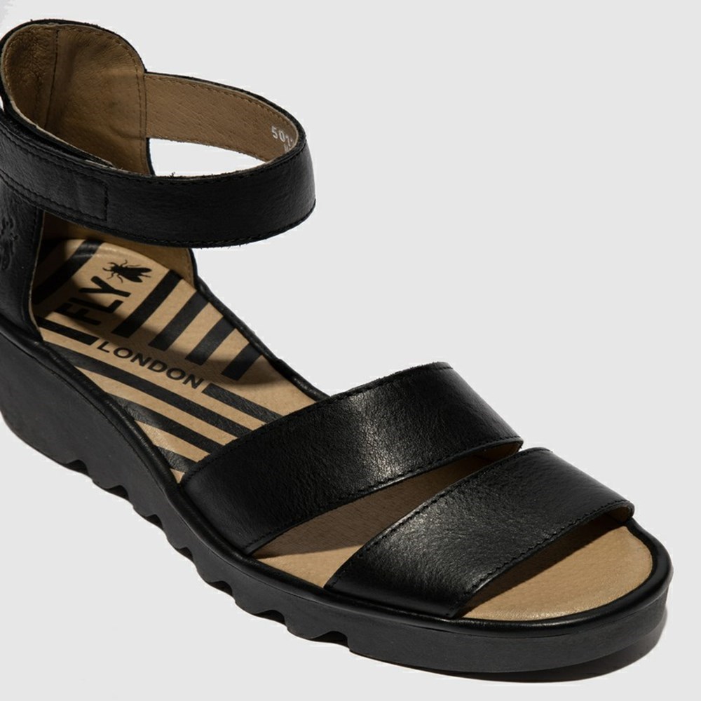 Black Women's Fly London Bono290Fly Wedge | ESPB-29841