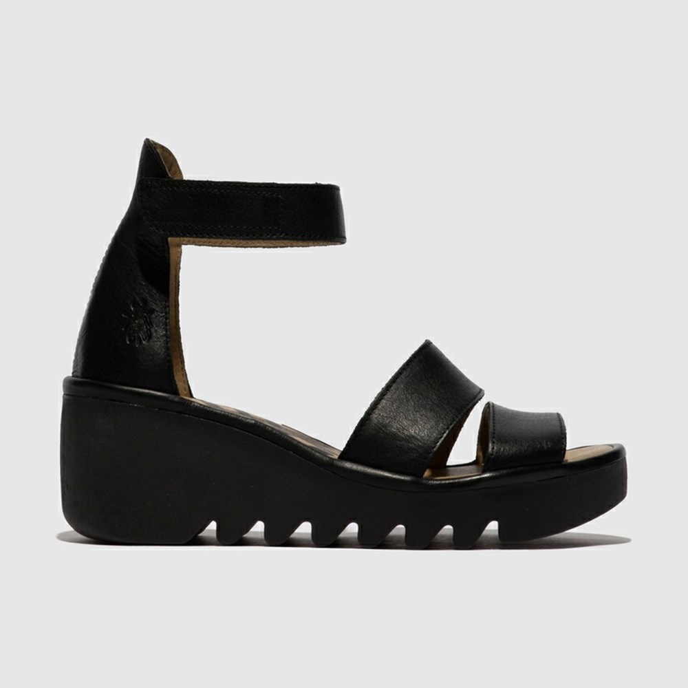 Black Women\'s Fly London Bono290Fly Wedge | ESPB-29841