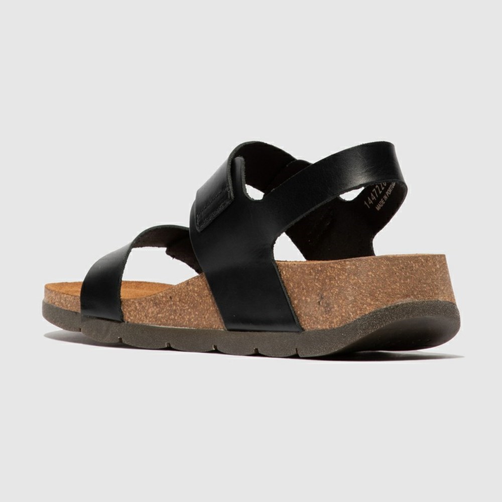 Black Women's Fly London Ceke722fly Wedge | TMLP-76043
