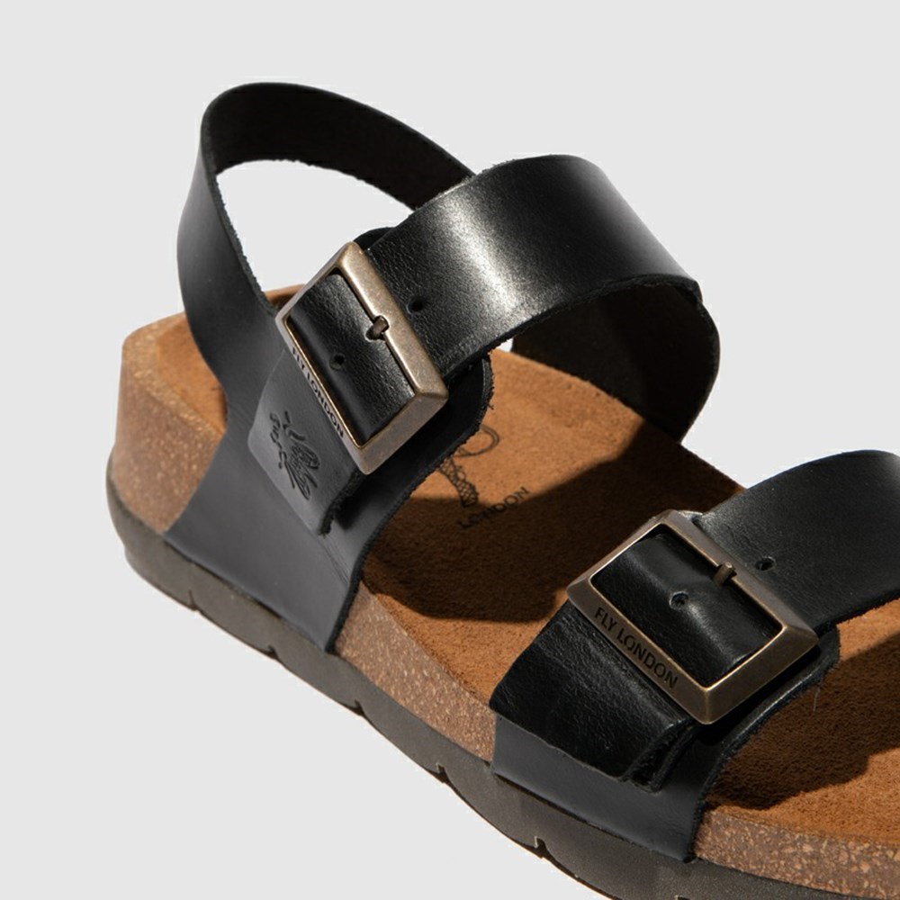 Black Women's Fly London Ceke722fly Wedge | TMLP-76043