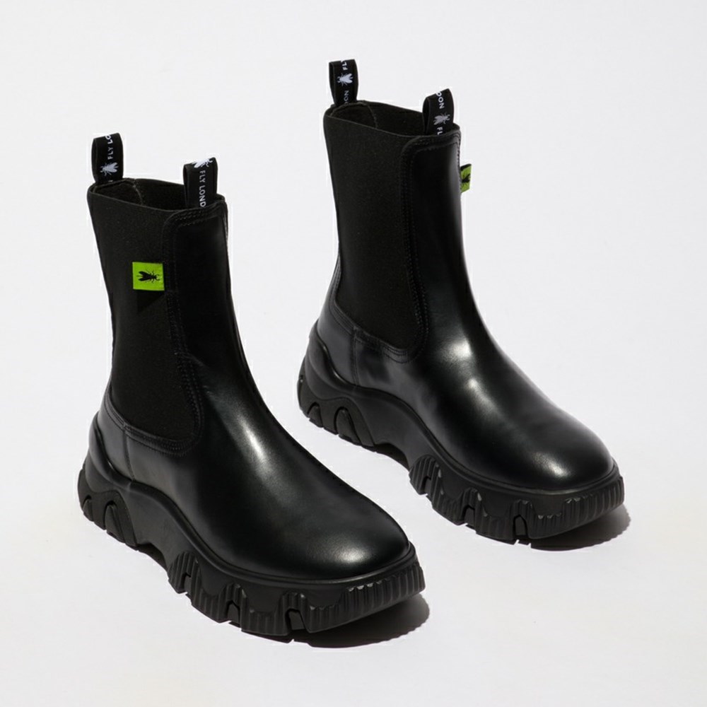 Black Women's Fly London Faty885fly Ankle Boots | FKRX-82379
