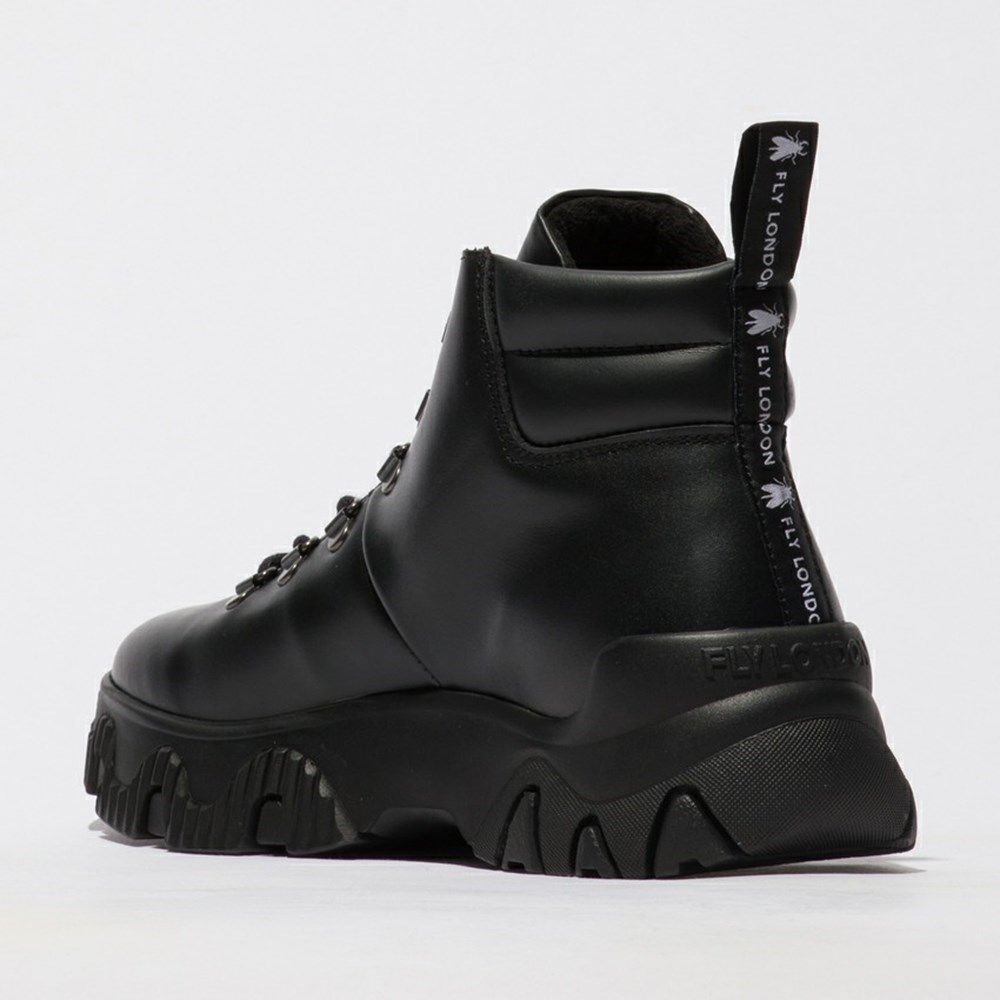 Black Women's Fly London Figa887fly Ankle Boots | YQFB-41637