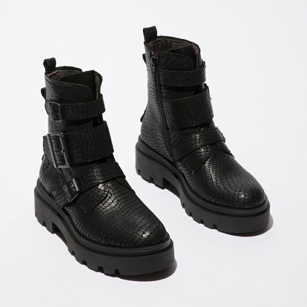 Black Women's Fly London Jeda817fly Ankle Boots | EFOH-18234