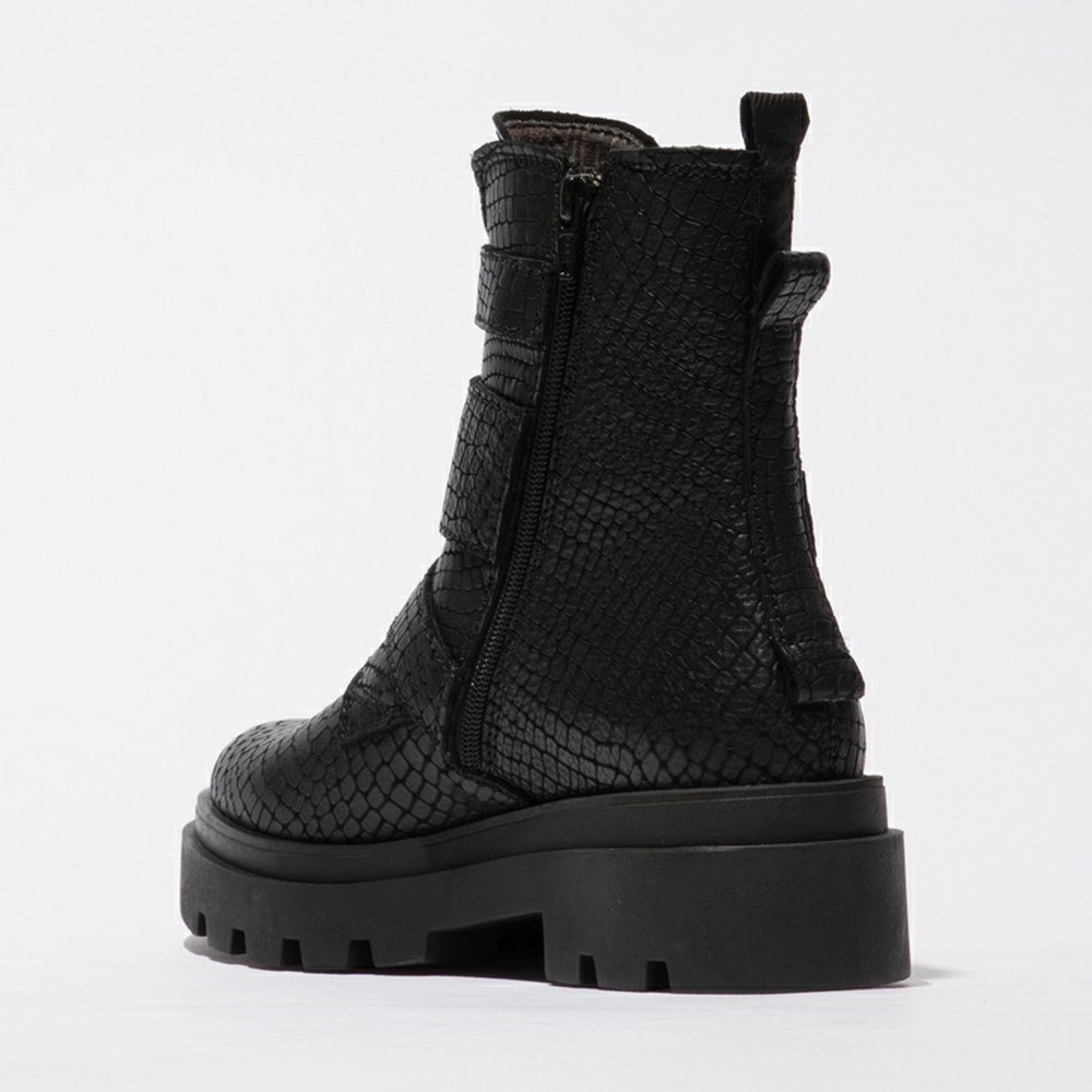 Black Women's Fly London Jeda817fly Ankle Boots | EFOH-18234