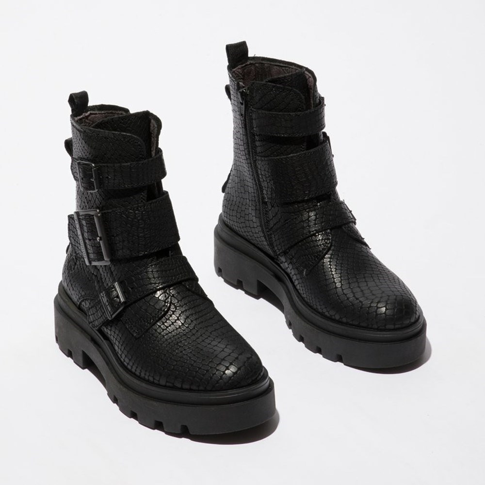 Black Women's Fly London Jeda817fly Ankle Boots | IJVL-43596