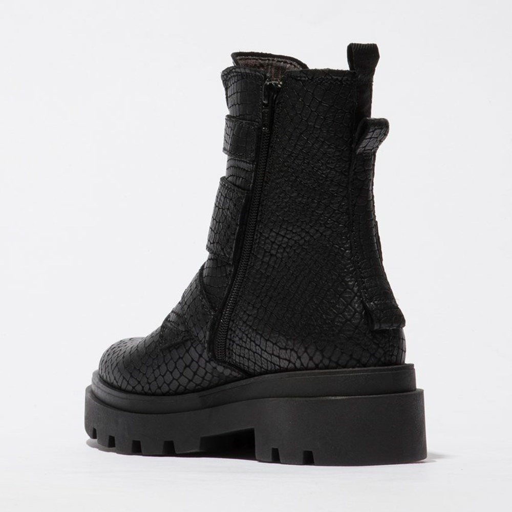 Black Women's Fly London Jeda817fly Ankle Boots | IJVL-43596