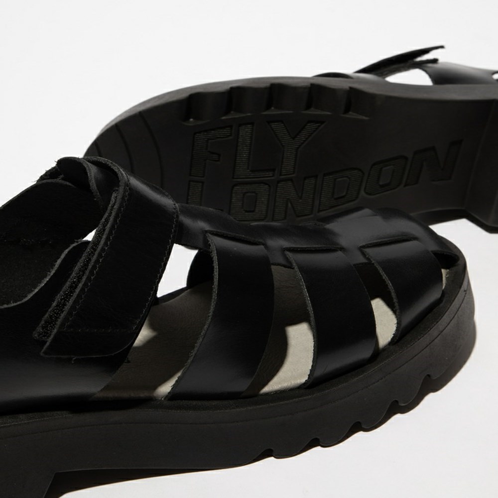 Black Women's Fly London Maie850fly Sandals | USRJ-17940