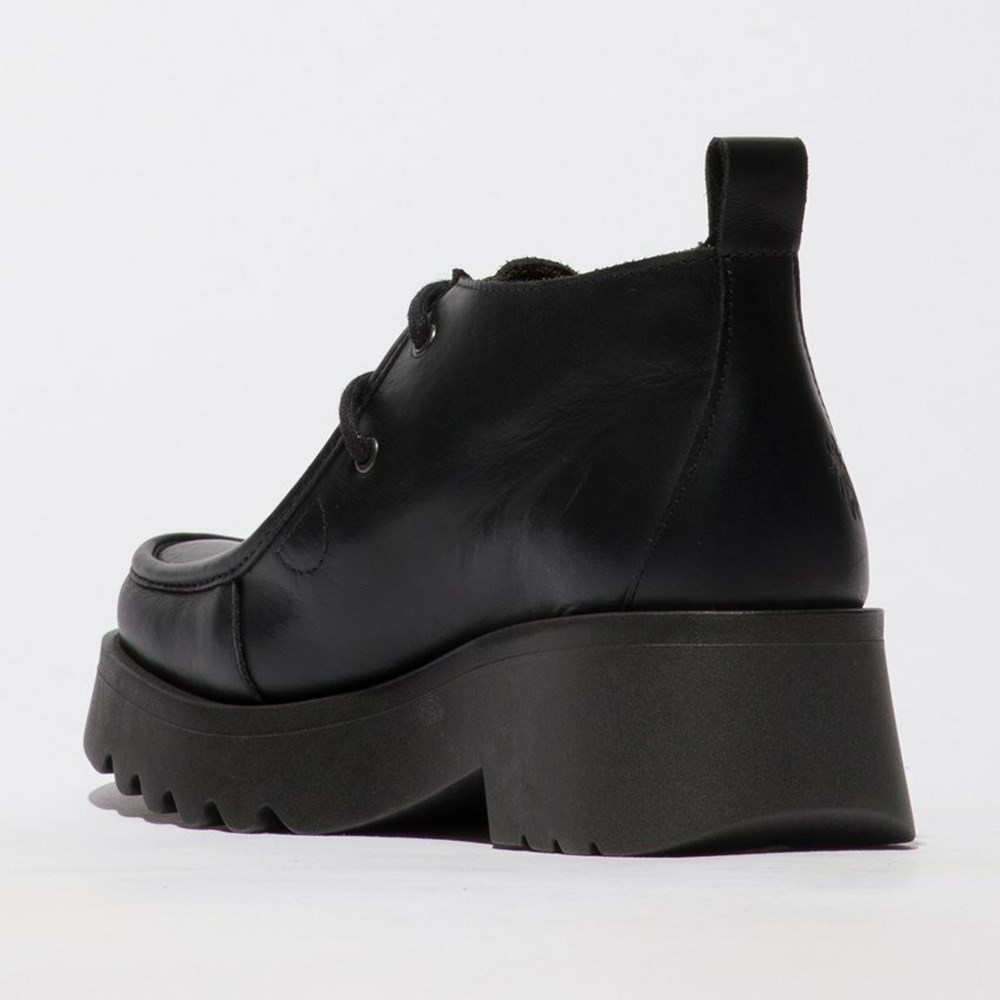 Black Women's Fly London Megg90fly Ankle Boots | QNFP-73452