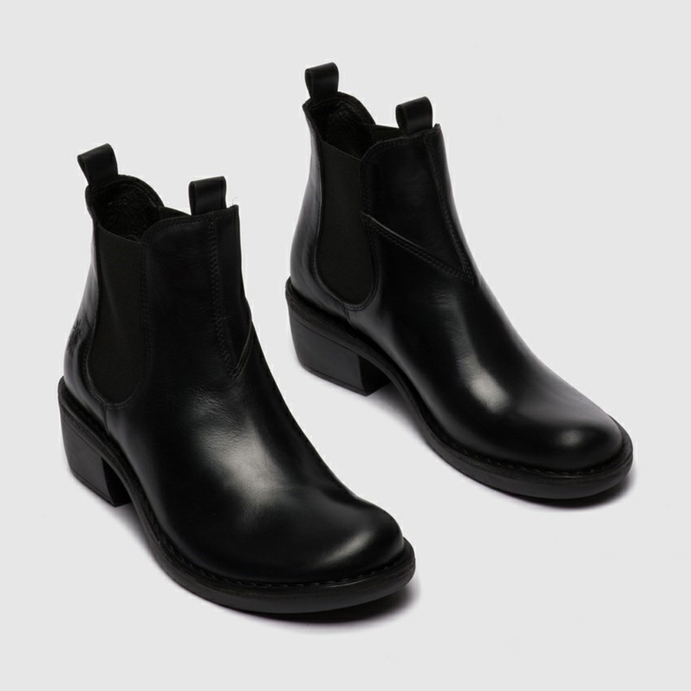 Black Women's Fly London Meme030fly Ankle Boots | AHRL-40261