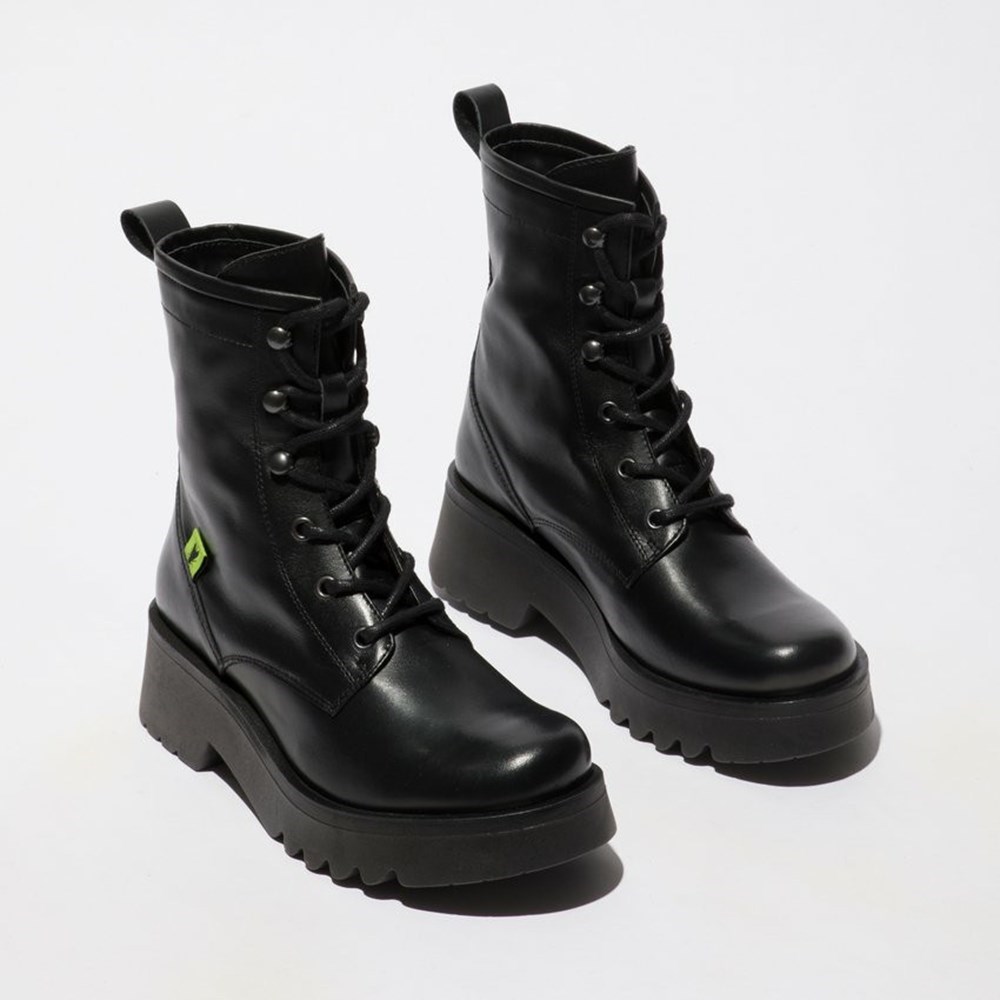Black Women's Fly London Meth903fly Ankle Boots | ZWOP-06381