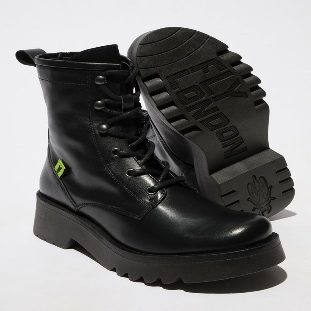 Black Women's Fly London Meth903fly Ankle Boots | ZWOP-06381