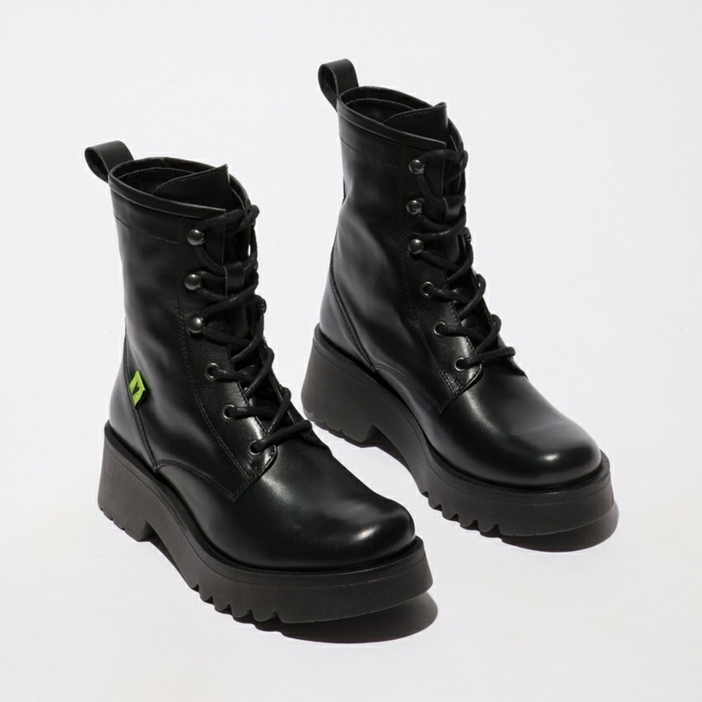 Black Women's Fly London Meth903fly Ankle Boots | ZYAP-89703