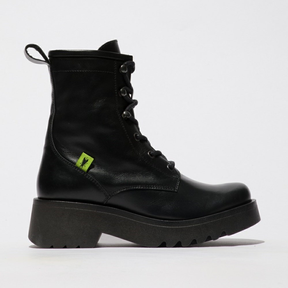 Black Women\'s Fly London Meth903fly Ankle Boots | ZYAP-89703