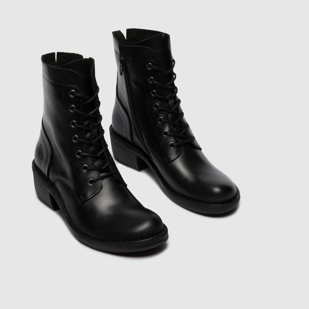 Black Women's Fly London Milu044fly Ankle Boots | BMGA-49638