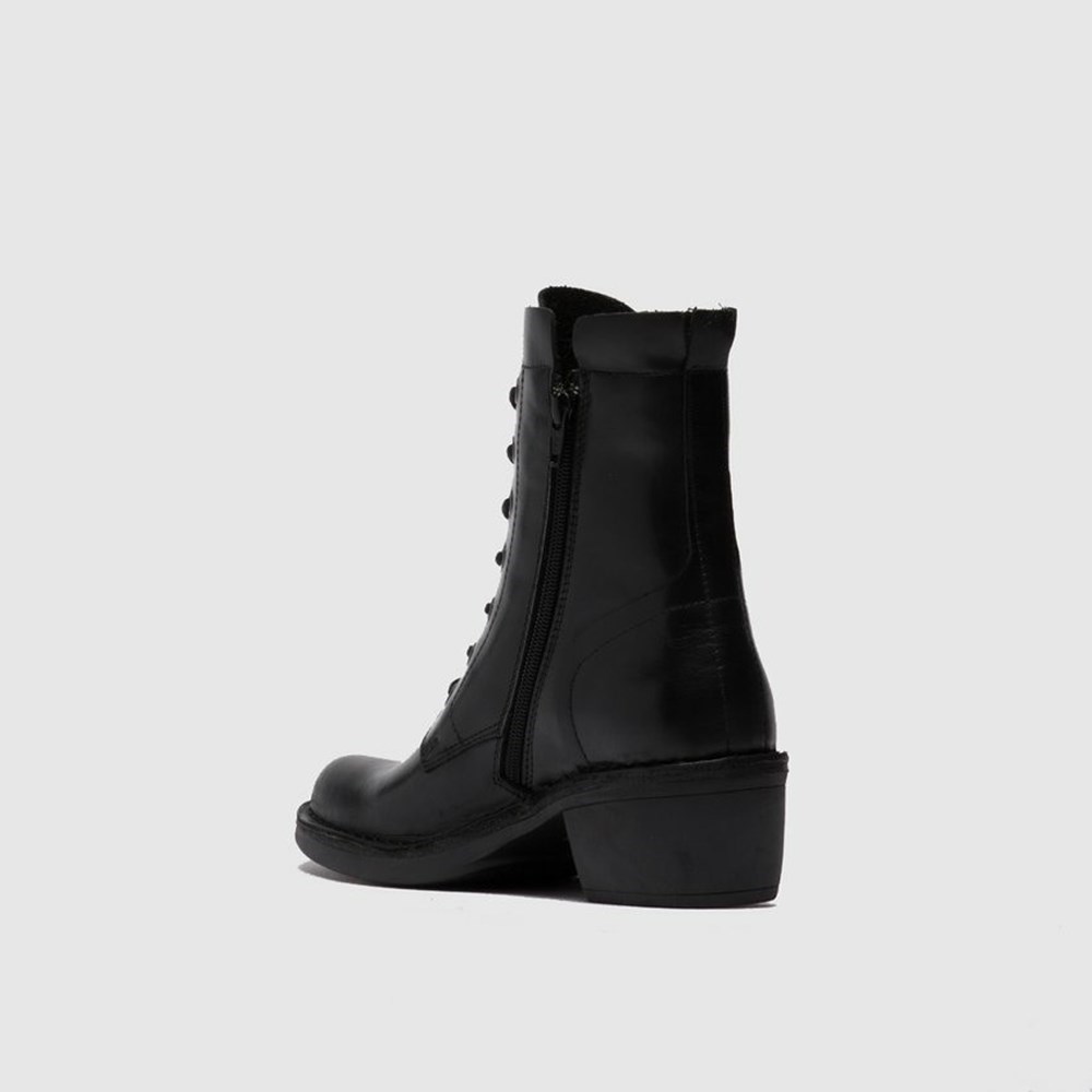 Black Women's Fly London Milu044fly Ankle Boots | BMGA-49638