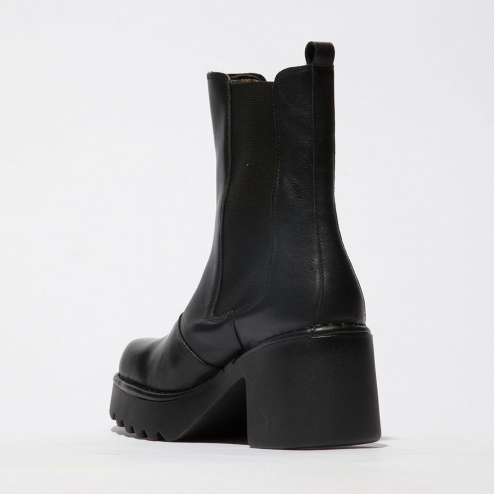 Black Women's Fly London Moya25fly Ankle Boots | UYLF-91830