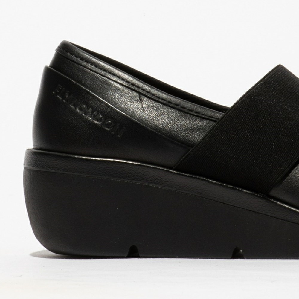 Black Women's Fly London Nara547fly Wedge | QCSP-57034