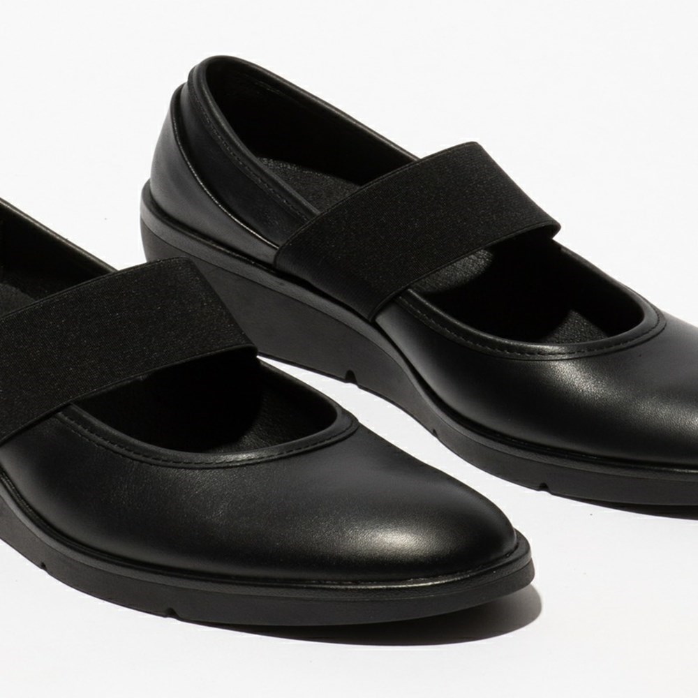 Black Women's Fly London Nara547fly Wedge | QCSP-57034