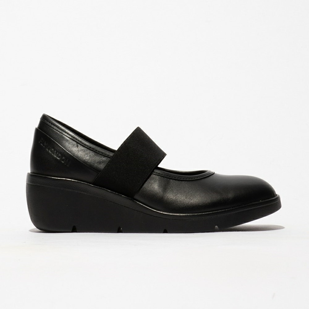Black Women\'s Fly London Nara547fly Wedge | QCSP-57034