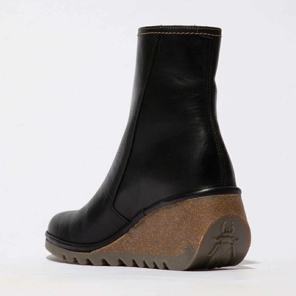 Black Women's Fly London Nela407fly Ankle Boots | ETPB-59427