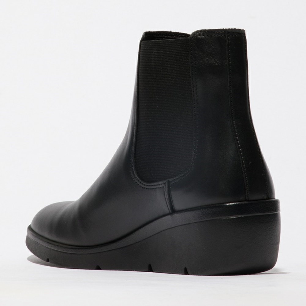 Black Women's Fly London Nola549fly Wedge | NCKS-67029