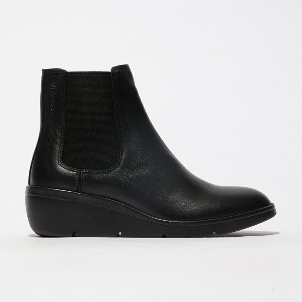 Black Women\'s Fly London Nola549fly Wedge | NCKS-67029