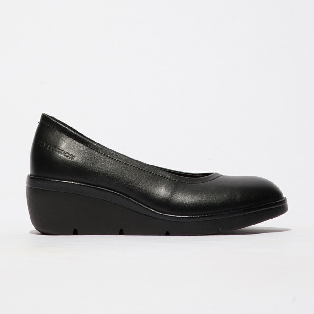 Black Women\'s Fly London Numa570fly Wedge | SFIV-38921