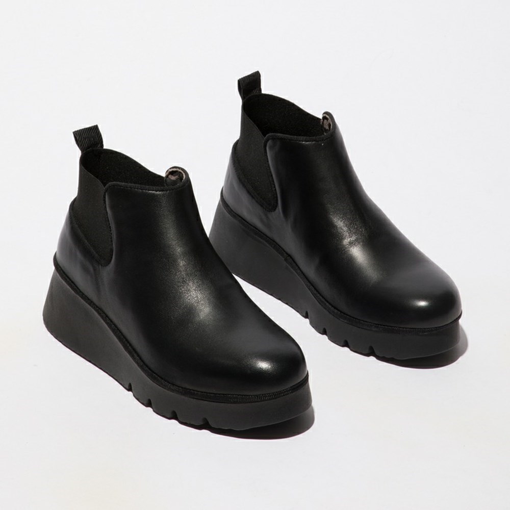 Black Women's Fly London Pada403fly Ankle Boots | YWUZ-31749