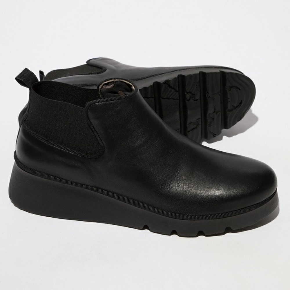Black Women's Fly London Pada403fly Wedge | LUID-50247