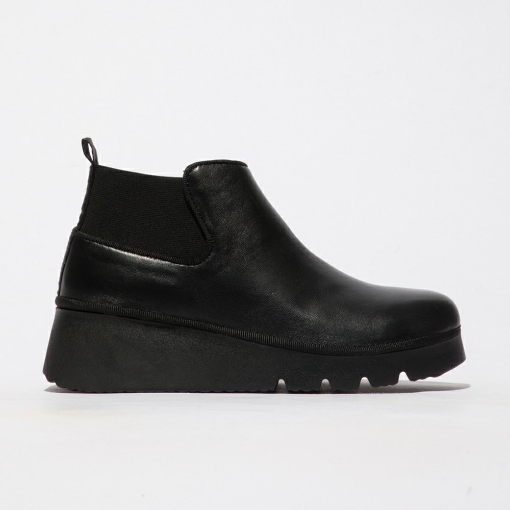 Black Women\'s Fly London Pada403fly Wedge | LUID-50247