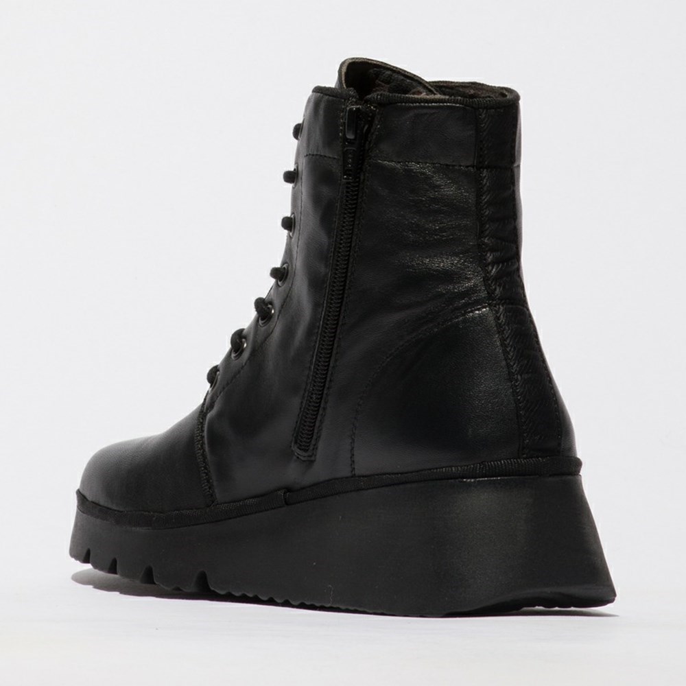 Black Women's Fly London Pall404fly Ankle Boots | GYLS-16573