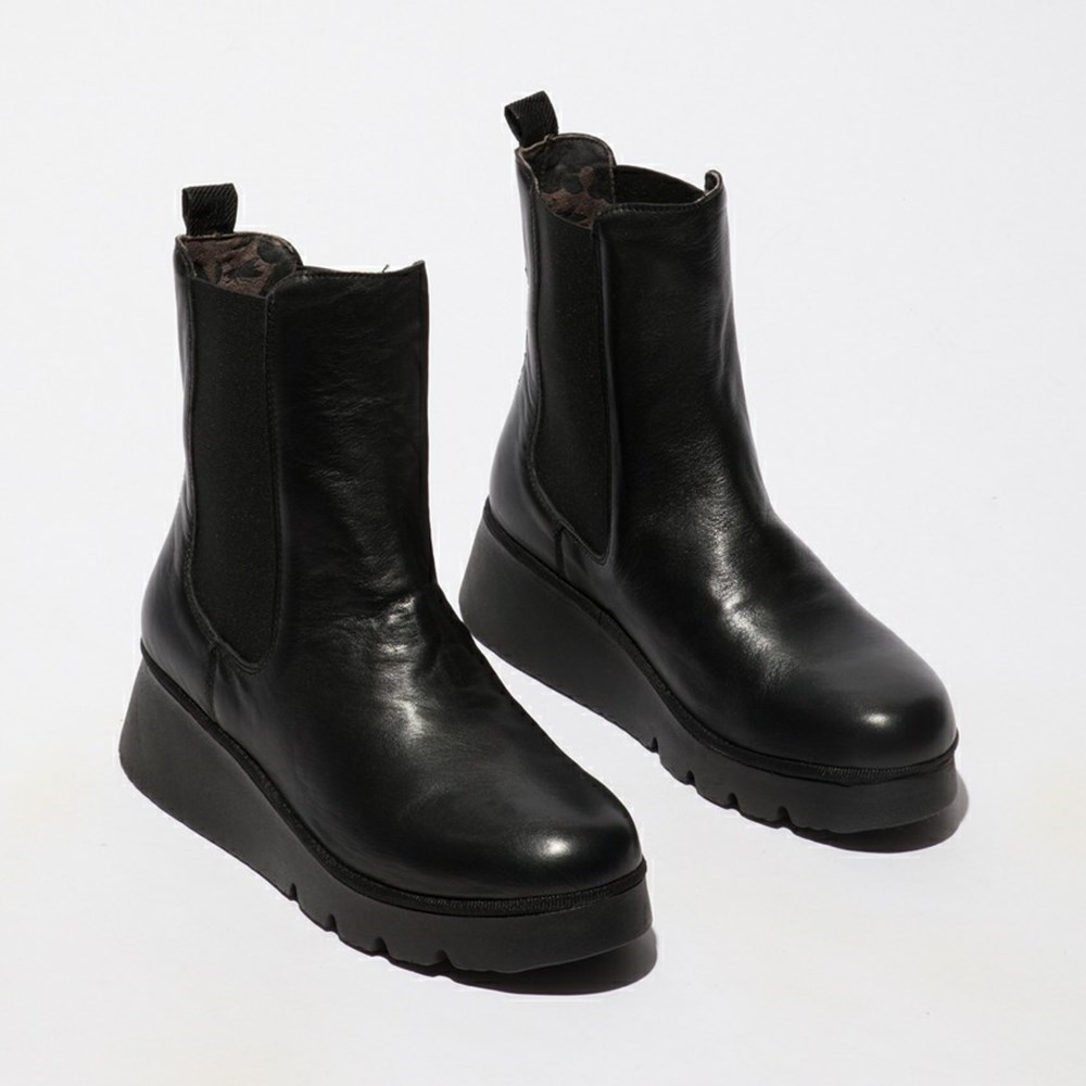 Black Women's Fly London Paty405fly Ankle Boots | BKUS-40713