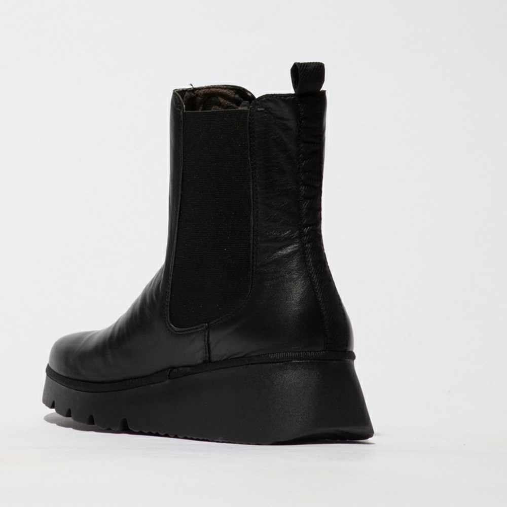 Black Women's Fly London Paty405fly Ankle Boots | BKUS-40713